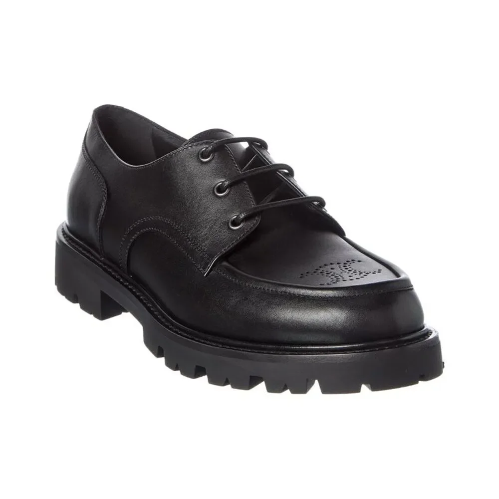 Celine Margaret Leather Loafer, Black